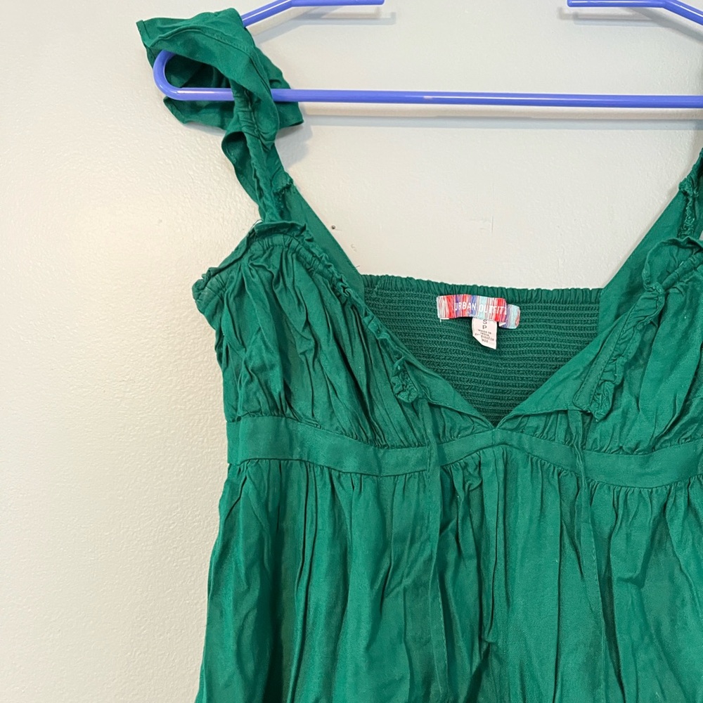 Urban outfitters green babydoll top